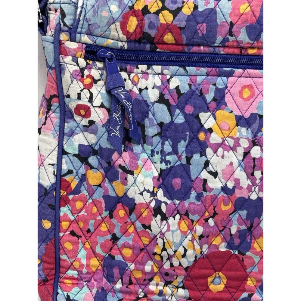 Vera Bradley Flower Floral Laptop Messenger Bag Work Bag Crossbody - Picture 4 of 16